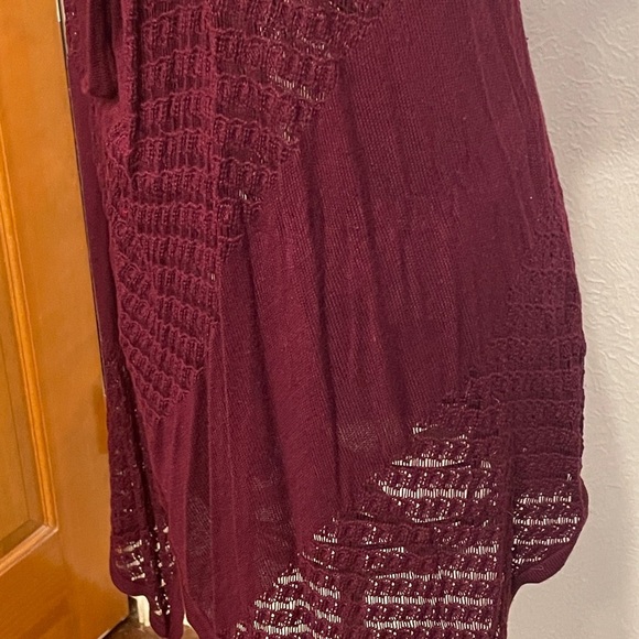 🐟🐟🐟BOGOHO 🐟🐟🐟Women's Burgundy Sweater Cardigan-XL - Picture 11 of 11